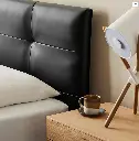 Ines Floating Bed, King Size, Super King Size Bed, Real Leather 07.webp