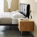 Ines Floating Bed, King Size, Super King Size Bed, Real Leather 09.webp