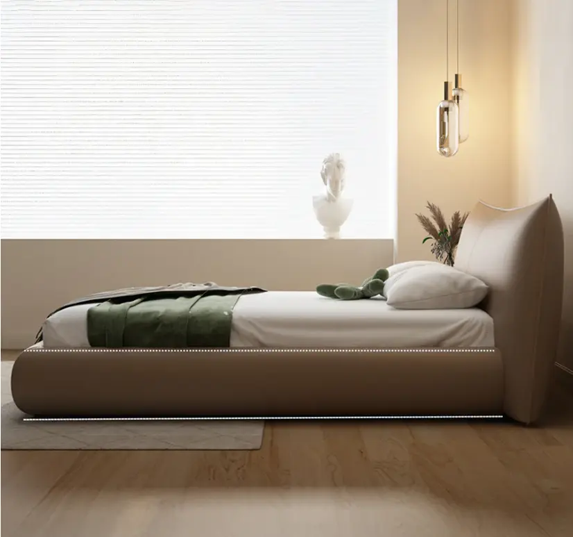 Kai King Size Bed With Storage, Super King Size With Storage, Real Leather 08.webp