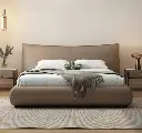 Kai King Size Bed With Storage, Super King Size With Storage, Real Leather 02.webp