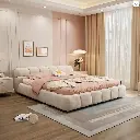 Mamie King Size Bed, More Sizes, Velvet With Storage, Gaslift