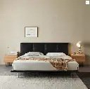 Ines Floating Bed, King Size, Super King Size Bed, Real Leather
