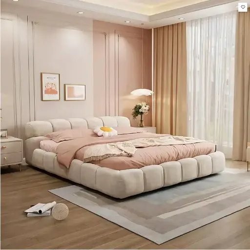Mamie King Size Bed, More Sizes, Velvet With Storage, Gaslift
